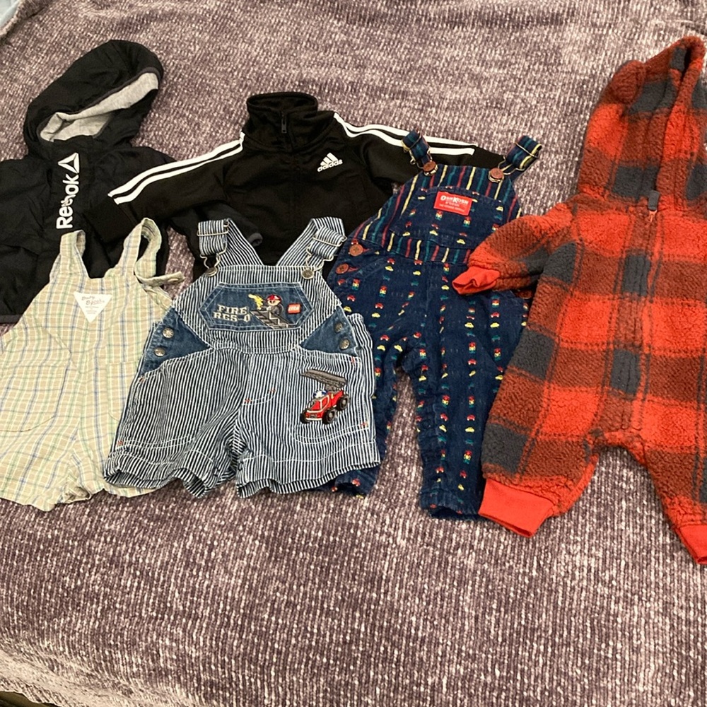 Infant Toddler Sweater and Overalls Size 3-6 months 6-pack